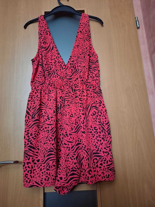Kombinezon New Look jak nowy spódnico spodnie panterka orange rozm. M
