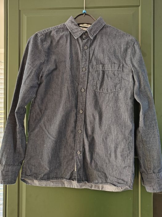 H&M Koszula jeansowa 158 niebieska