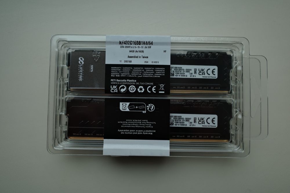 Оперативна память Kingston Fury DDR4 64GB (4x16)