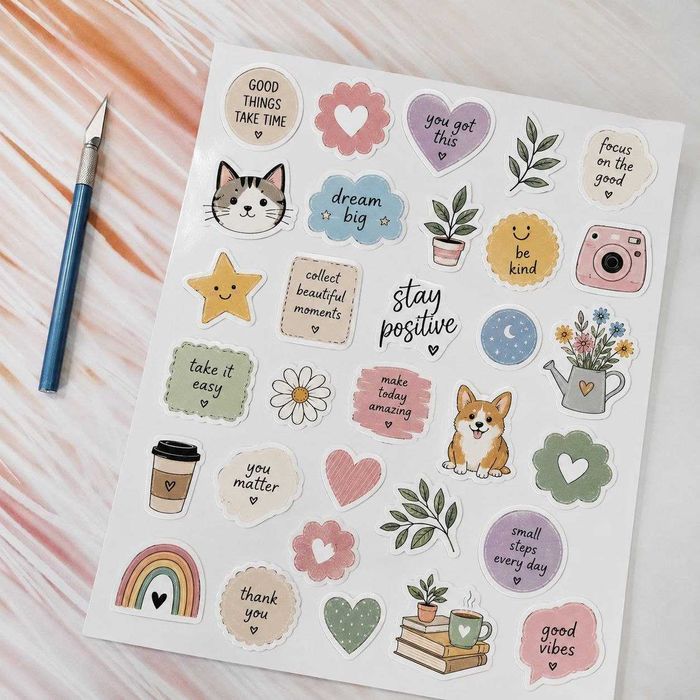 Друк наліпок / наліпки / стікера / наклейки /stickers