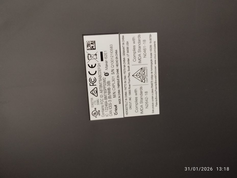 Cricut Maker Champagne – Usada 1 vez – Como nova