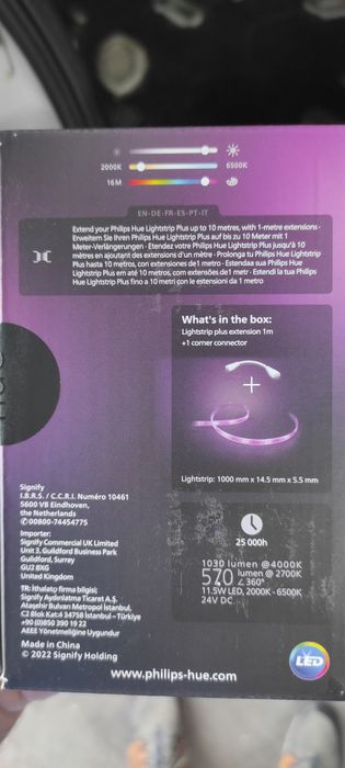 HUE Bridge + Lightstrips Plus extension 1mt +  Lightstrips Plus 2mt