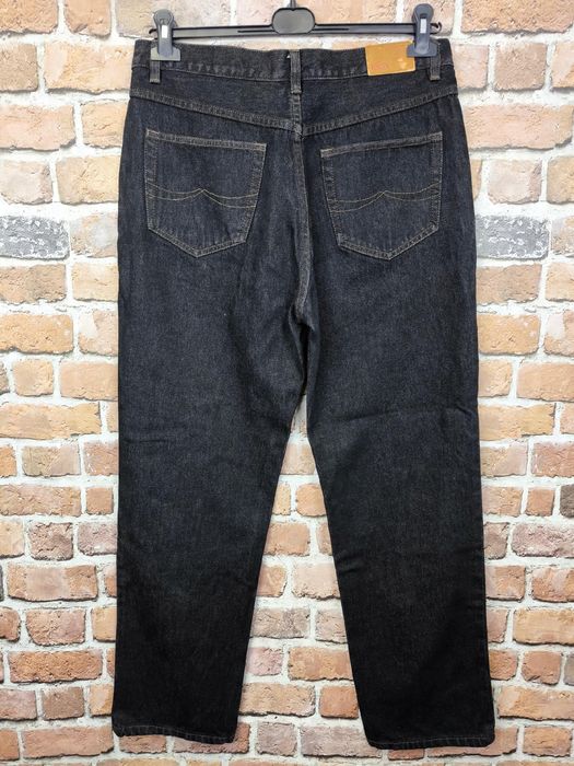 Easy jeansowe spodnie o prostej nogawce czarne w34 l30