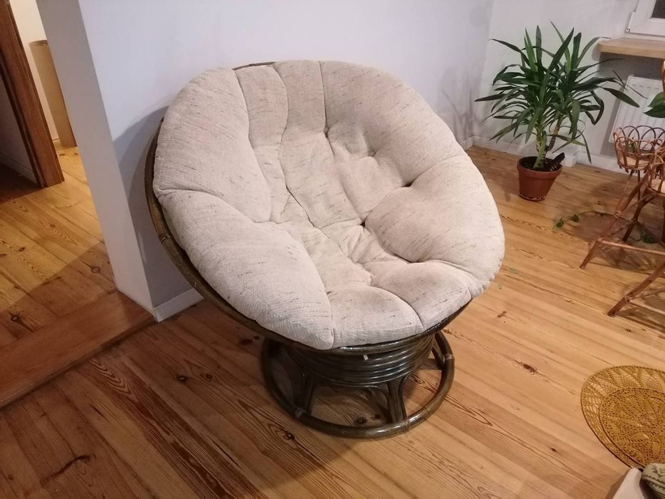 Fotel papasan obrotowy