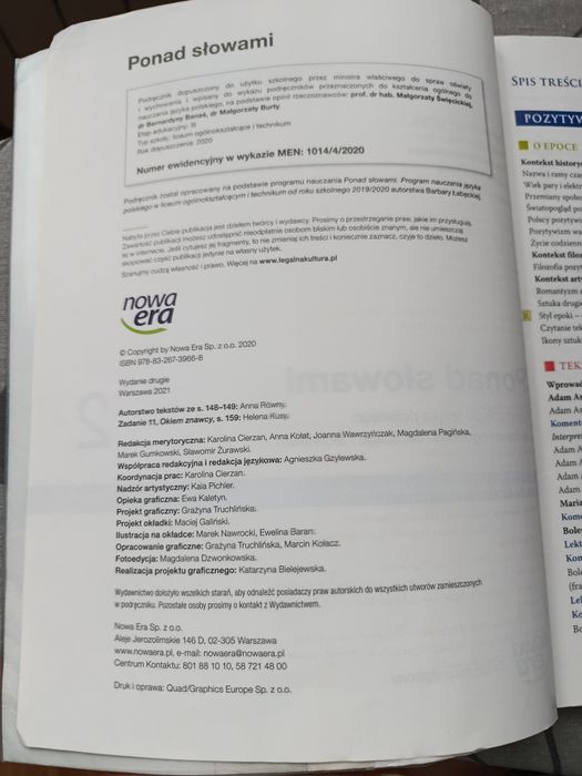 Zestaw Ponad słowami 2 część 2 i Prosto do matury 2