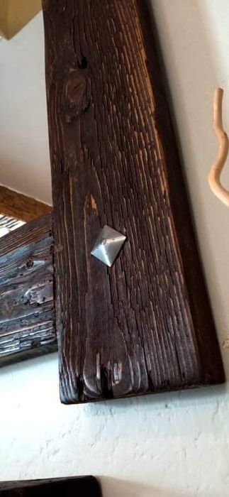 Lustro w stylu rustykalnym.