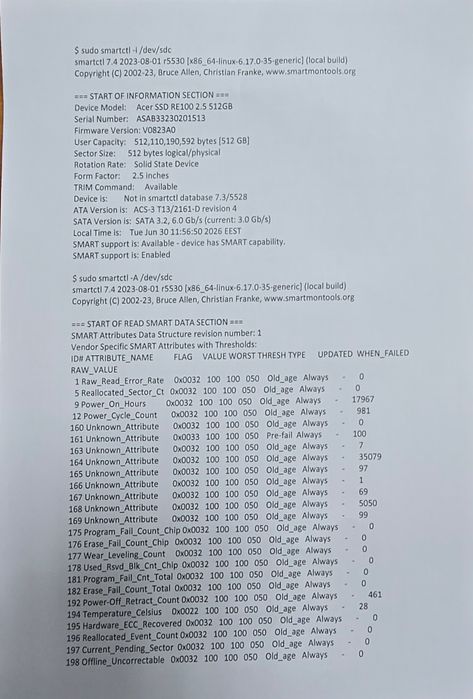 Sad диск Acer 500gb