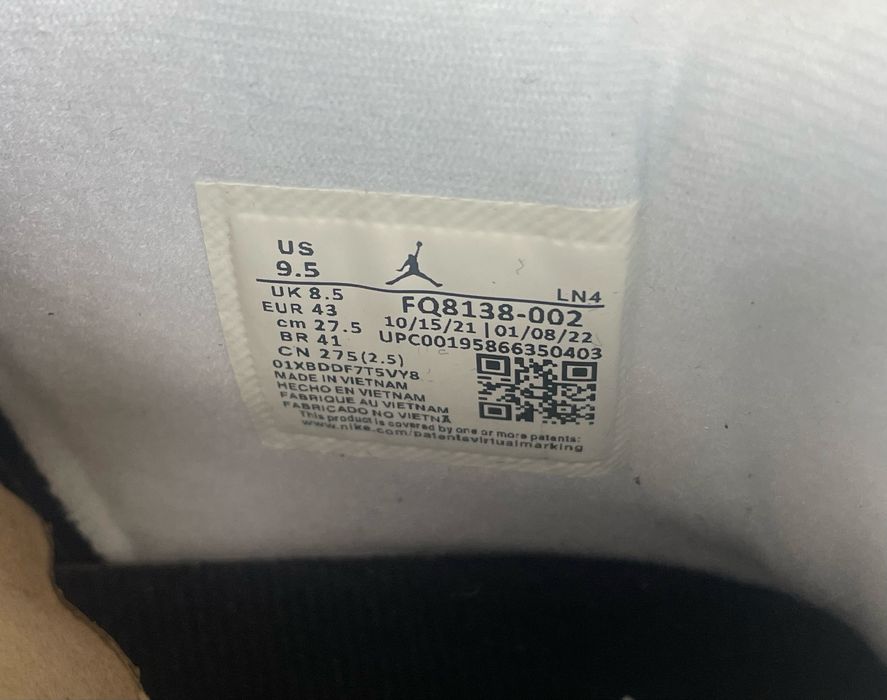 Jordan 4 Retro Fear 38-46 в наявності