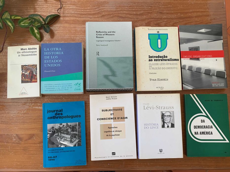 Lote de 9 livros de ciências humanas