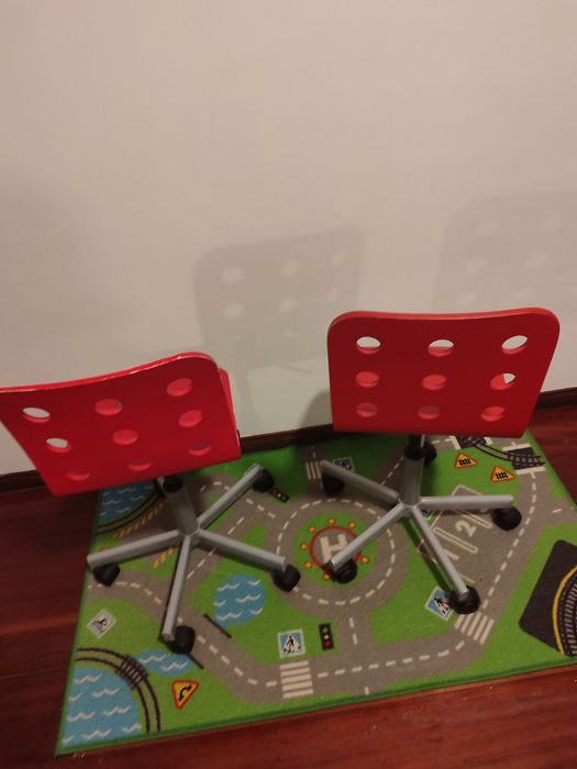 Cadeira Criança Vermelha Ikea