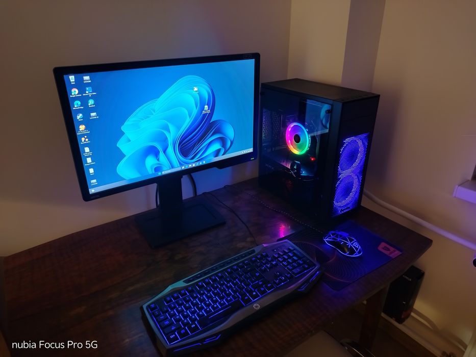 ZESTAW KOMPUTEROWY GAMING + MONITOR 144 Hz | i5-8600 | RX 590 8GB | 24