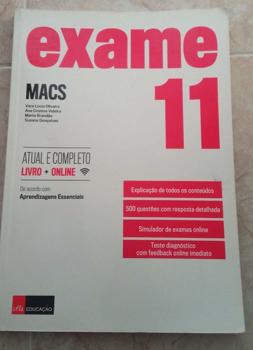 Livro Exames MACS 11 ANO