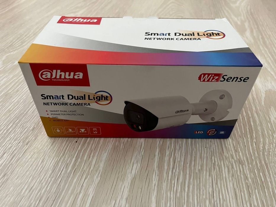 IP-відеокамера 4 Мп Dahua DH-IPC-HFW2449S-S-IL (2.8 мм) з подвійним підсвічуванням для системи відеонагляду