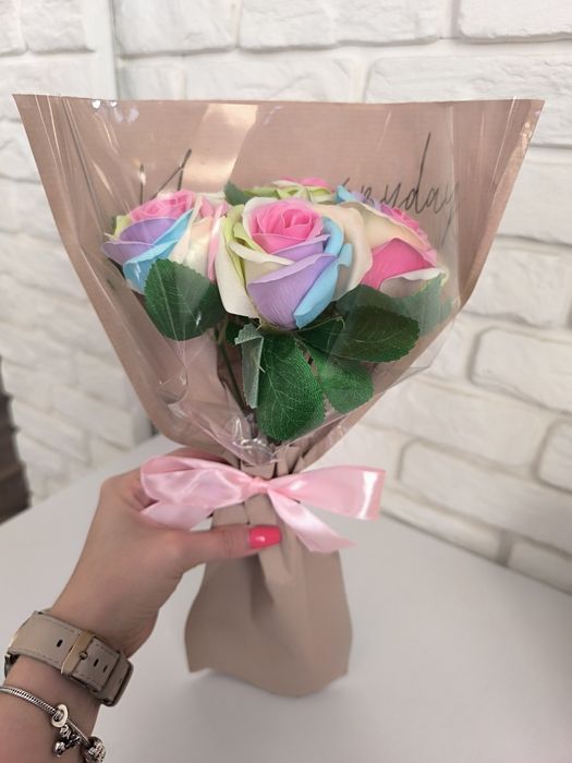Bukiet różyczek mydlanych