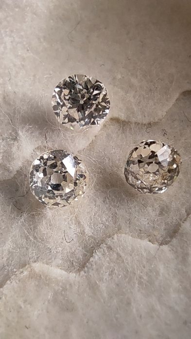 3 diamantes lapidados