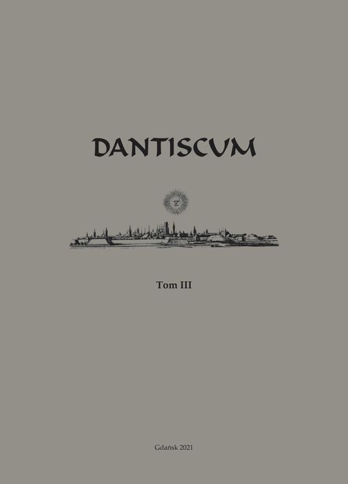 DANTISCUM t. III - monety, liczmany, archeologia