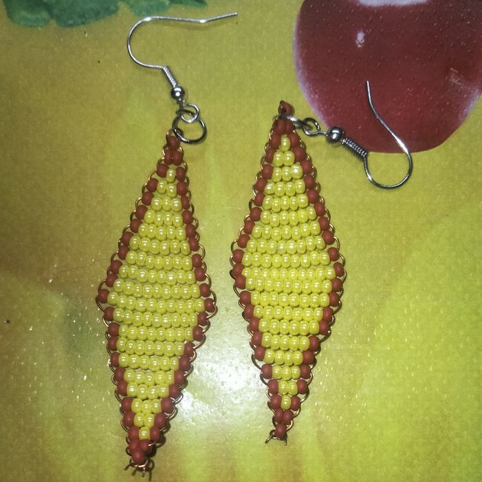 Серьги из бисера