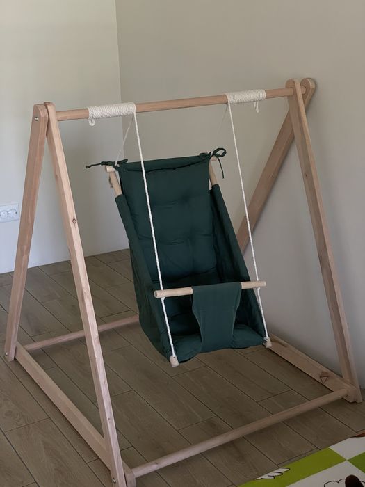 Дитяча гойдалка+стійка+вігвам