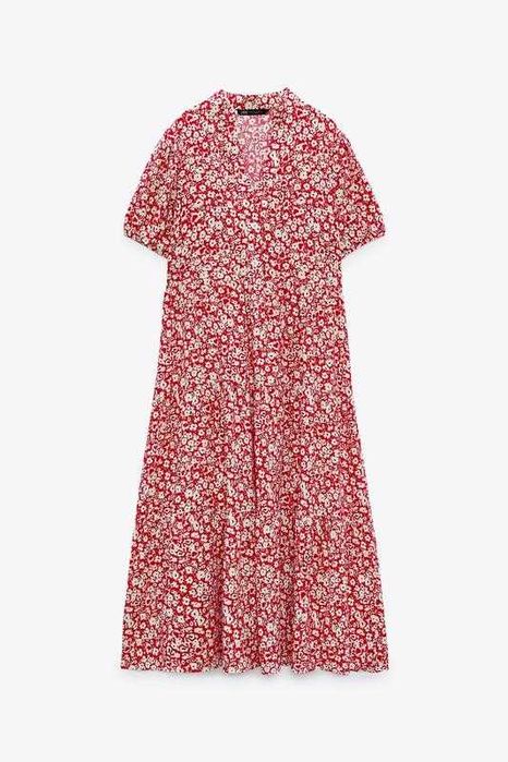 Новое платье миди zara из вискозы