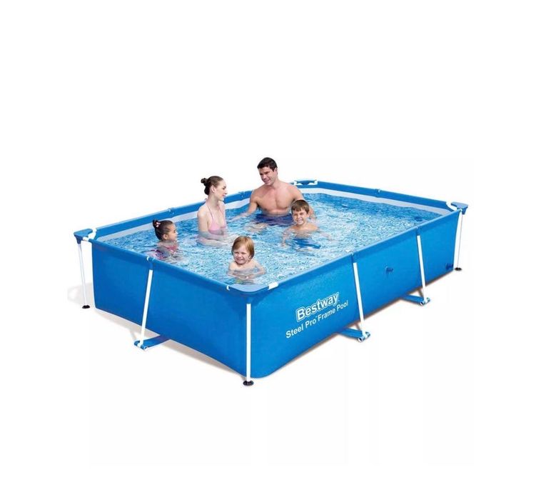 Bestway Piscina Steel Pro Estrutura Aço Retangular 259X170X61 Cm
