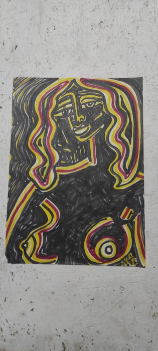 Akt Erotyk Tryptyk lata 75 Oryginał jak Picasso