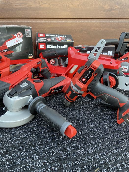 Zestaw elektronarzedzi einhell szlifierka piła wkretarka