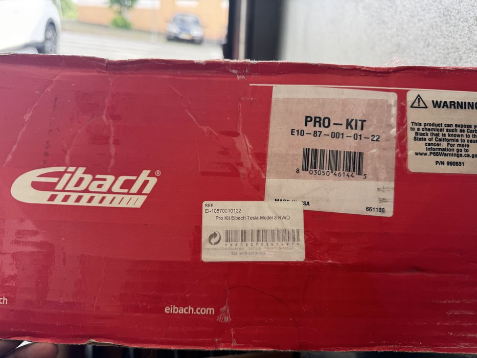 Molas Eibach Pro-kit para Tesla Model 3