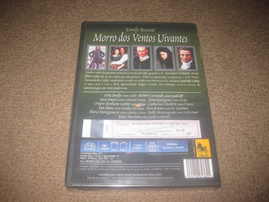 DVD "Morro dos Ventos Uivantes" com Kaya Scodelario/Selado/Raríssimo!