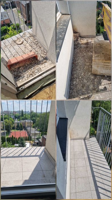 Sprzątanie balkonu po gołębiach + dezynfekcja – Katowice - Śląsk