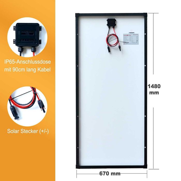 Painel solar 200w, 12v. Novo, por estrear