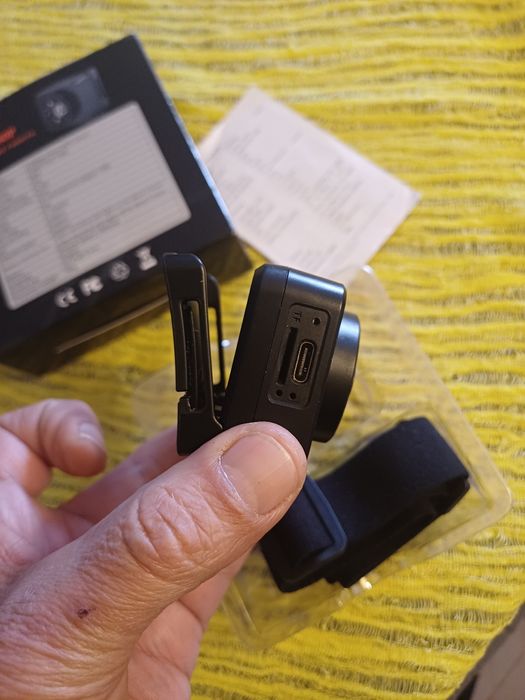 Camera de Ação Noturna com Fita a cabeça