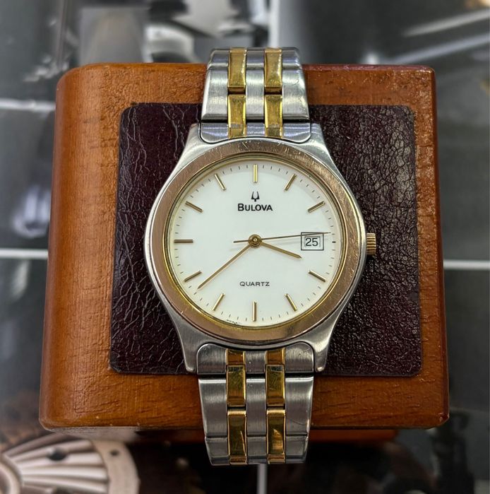 Zegarek meski Bulova. Kwarcowy vintage, Eta Swiss Made