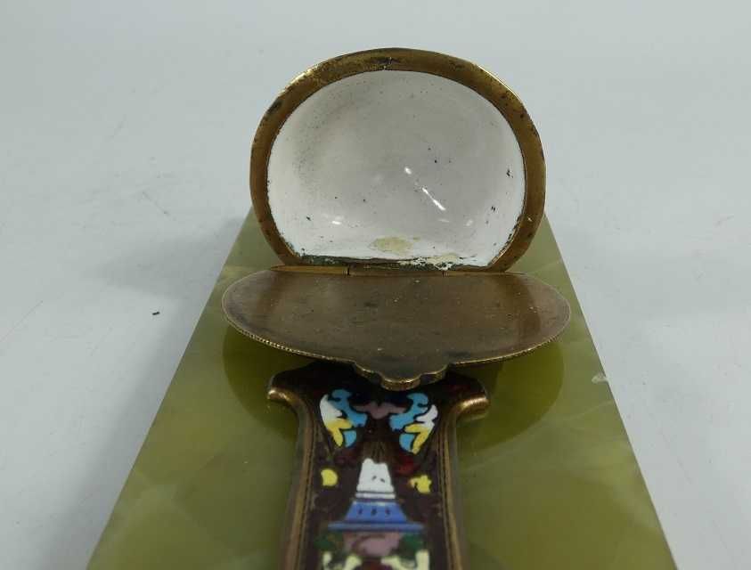 KROPIELNICA onyx emalia Jezus KRZYŻ 22,3 cm