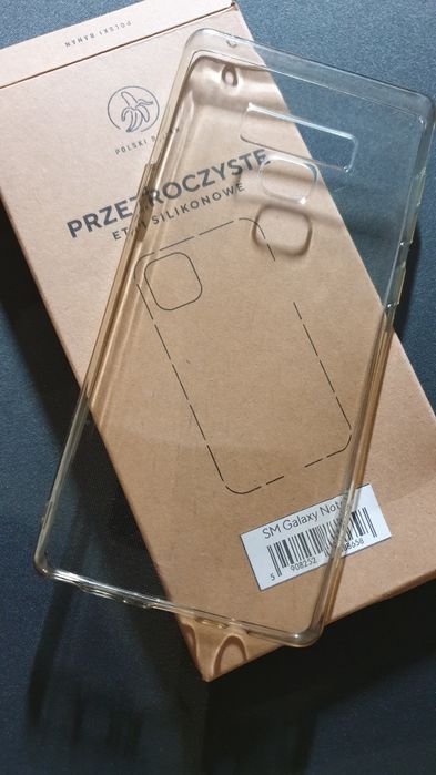 Etui dedykowane do Samsunga Galaxy Note 9 przezroczyste Polski Banan