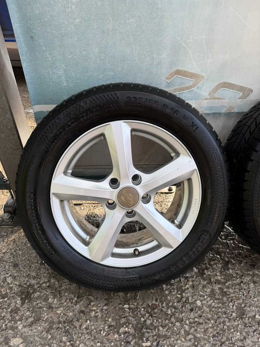 Alufelgi 16 cali 5x112 66.6 opony Continental z 2023r. cena za komplet
