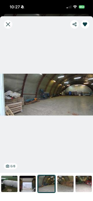 Hala łukowa 500m2 15x33 m ocieplona pokryta blacha aluminiowa