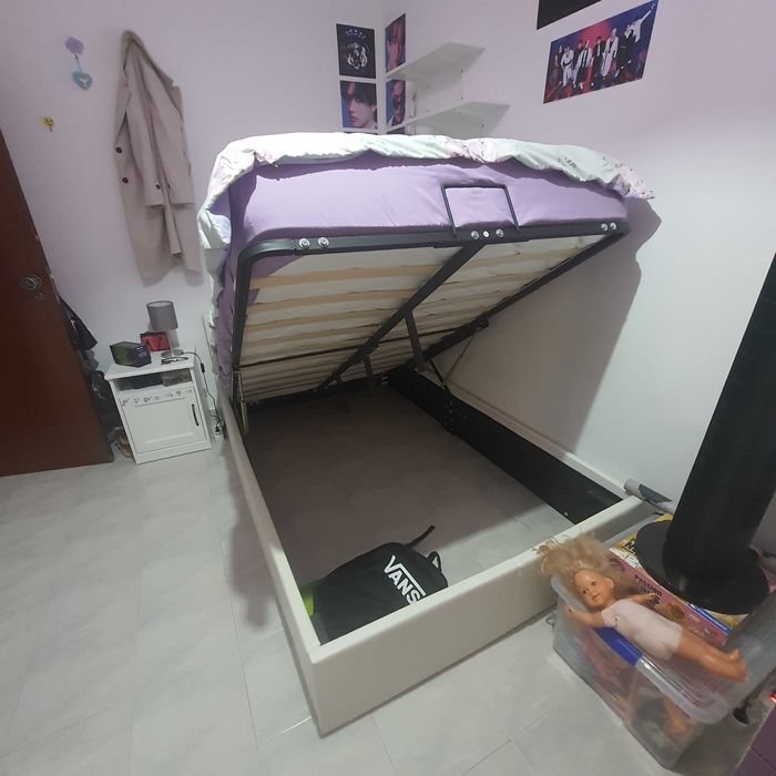 Cama 120×200 com arrumaçao