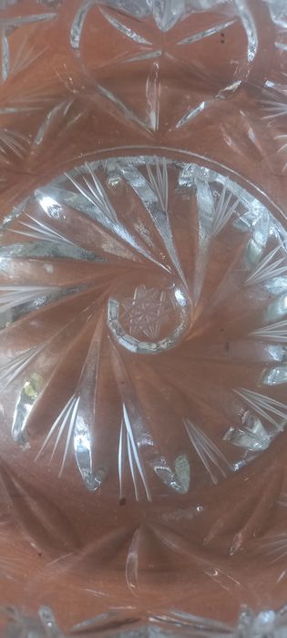 Kryształowa popielnica PRL