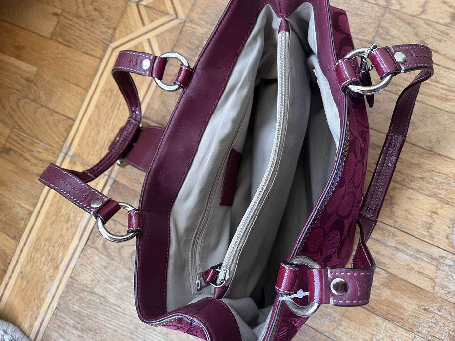 Вінтажна сумка Coach soho cherry red