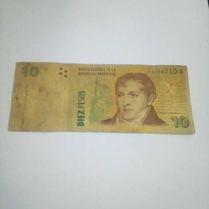 10 pesos argentinos em bom estado