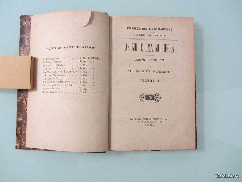 Livro As Mil e Uma Mulheres, de Jules Lermina