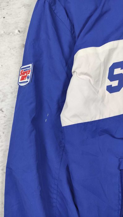 Kurtka wiatrówka Superdry niebieska męska jesienna anorak r. M