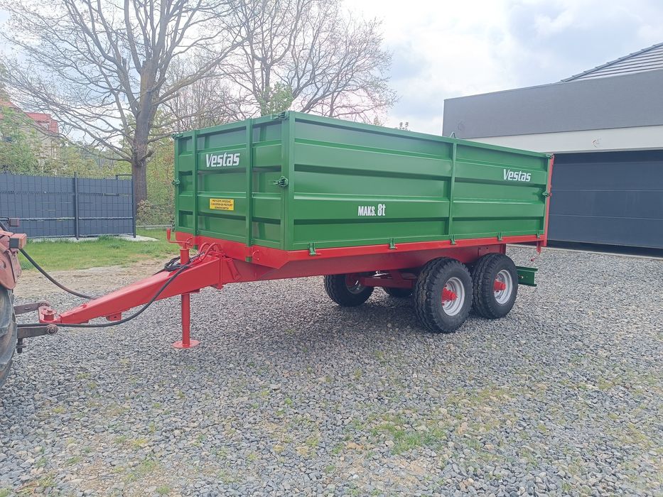 Przyczepa wywrotka, tandem 8ton, kiper