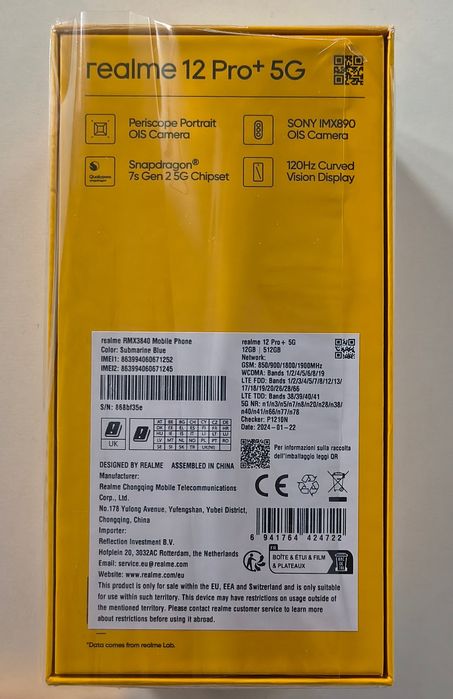 Realme 12 pro plus 5G stan j.nowy gwarancja!