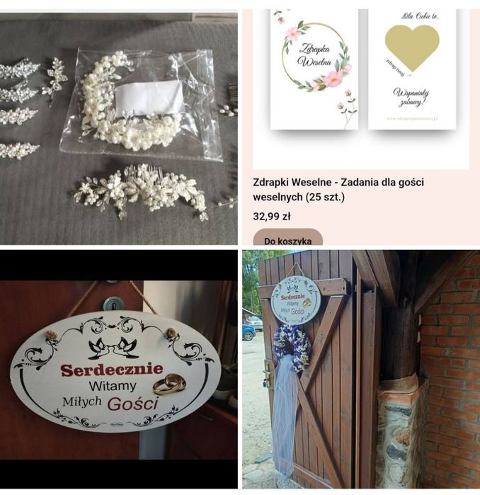 Ozdoby ślubne. .