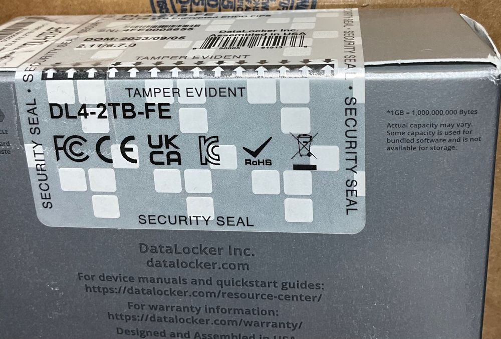 Захищений шифруванням жорсткий диск DataLocker 2Tb