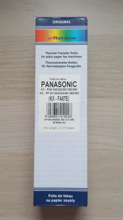 Folia do faksu Panasonic