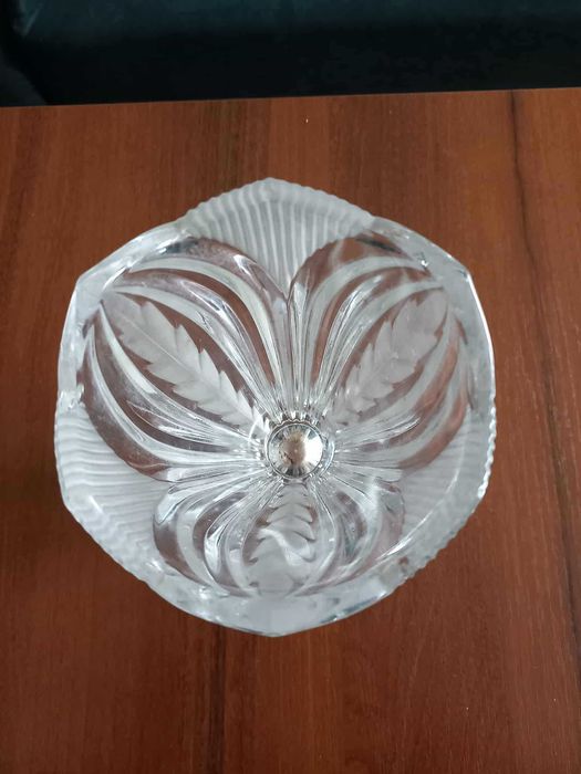 Uroczy , stary , szklany wazon . Czy to Schrotter , nie wiem .