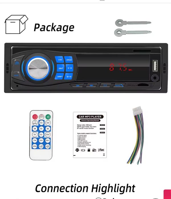 Radio 1 din universal novo