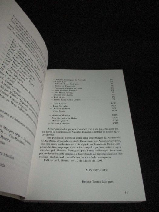 Livro A Assembleia da República e o Tratado da União Europeia